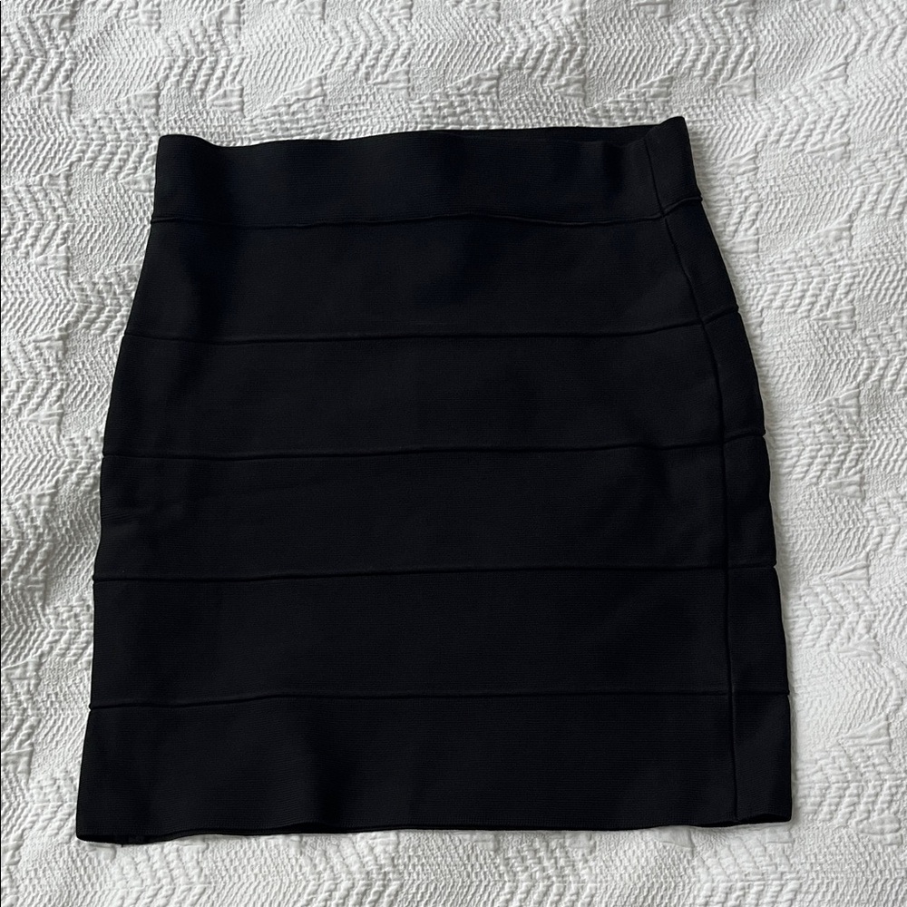 BCBGMaxAzria Black High-Waist Pencil Skirt
